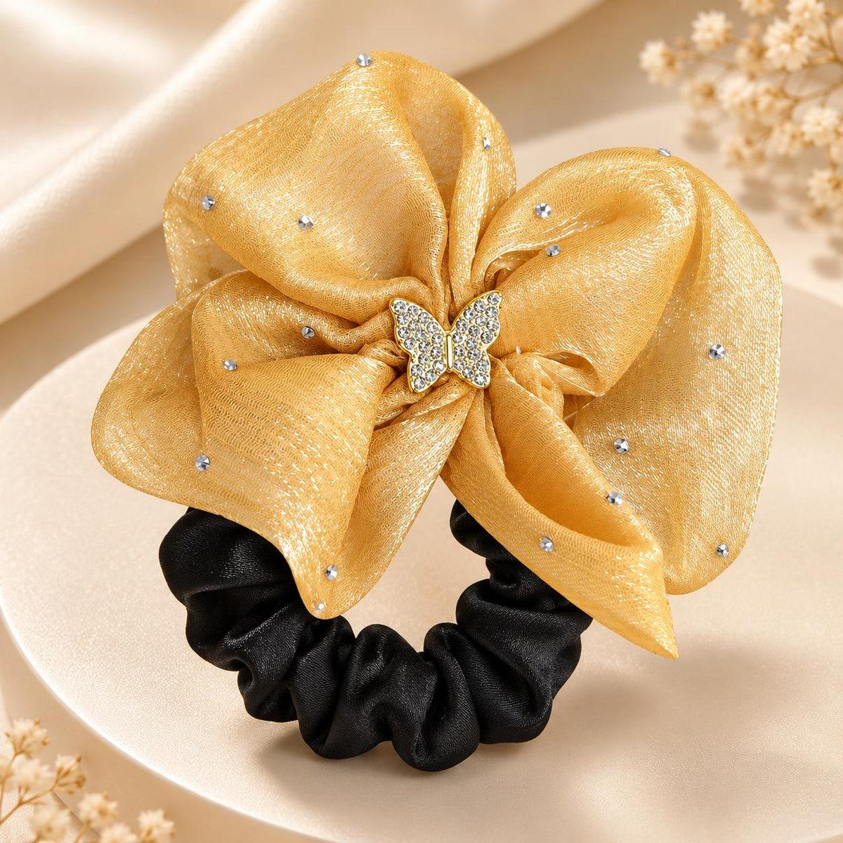 Scrunchie Laço Butterfly Charm