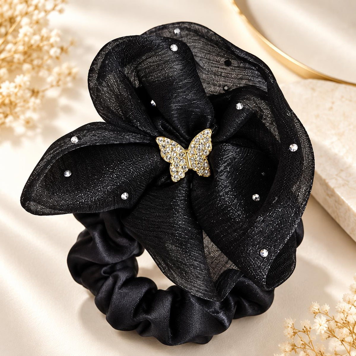 Scrunchie Laço Butterfly Charm