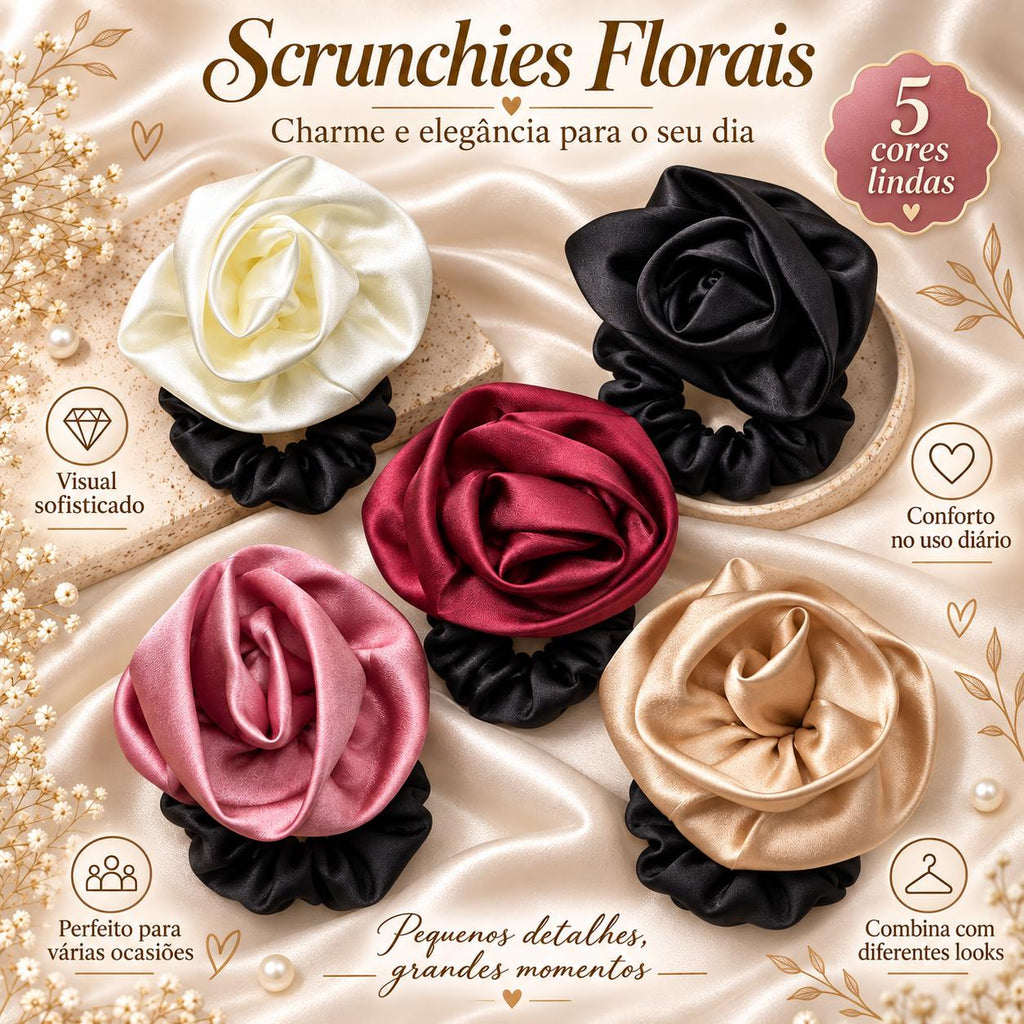 Scrunchie Rosa Elegance