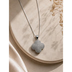 Colar Pingente Trevo/Clover Cravejado de Zircônias