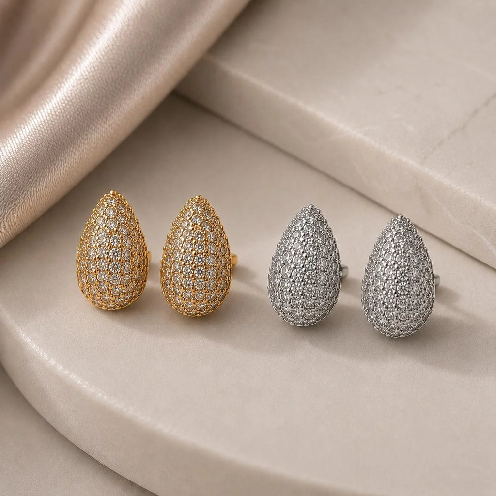 Harmonia Que Brilha Brinco Gota em Zircônia Luxo Acessório de Luxo com Brilho e Elegância para Qualquer Ocasião