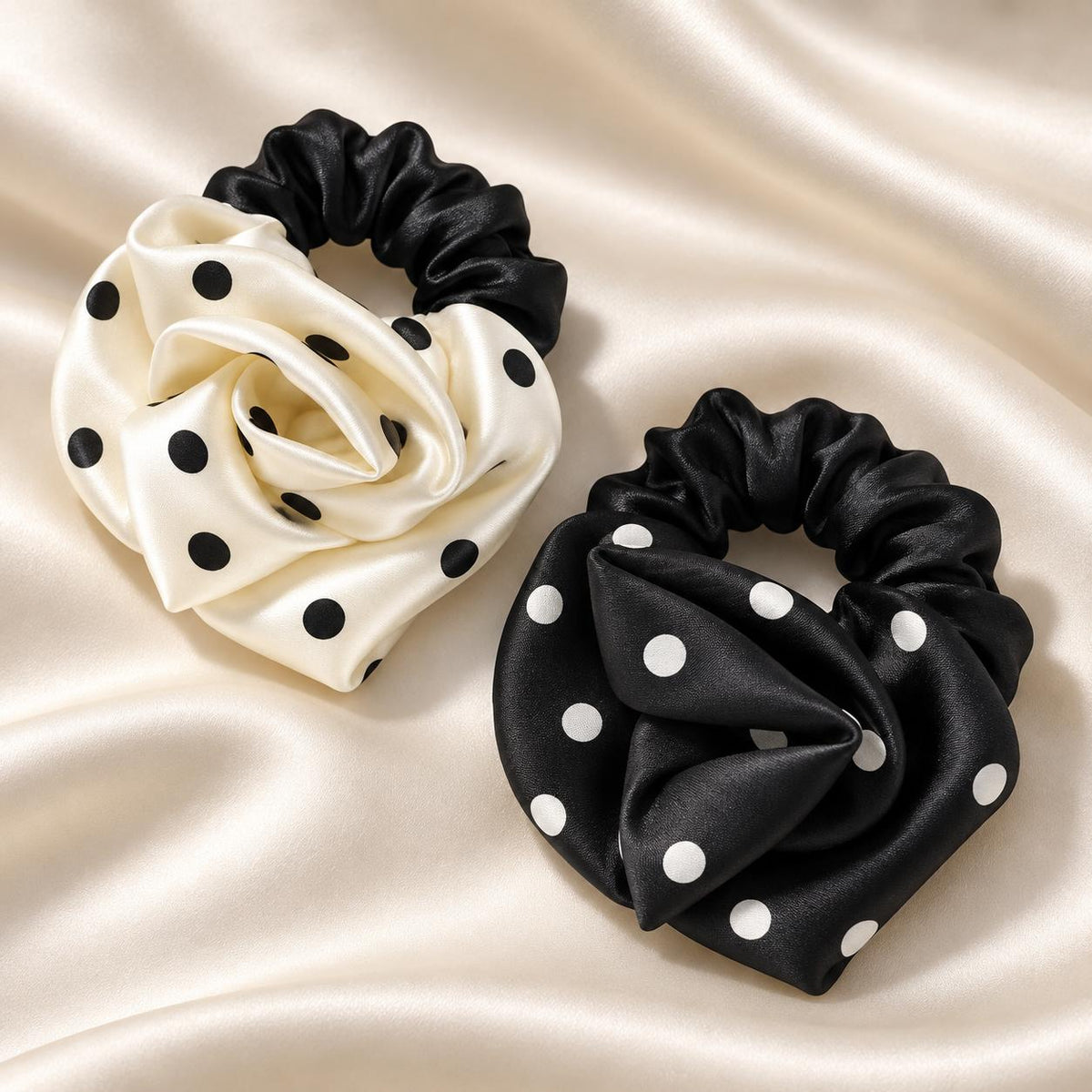 Scrunchie Poá Belle Fleur