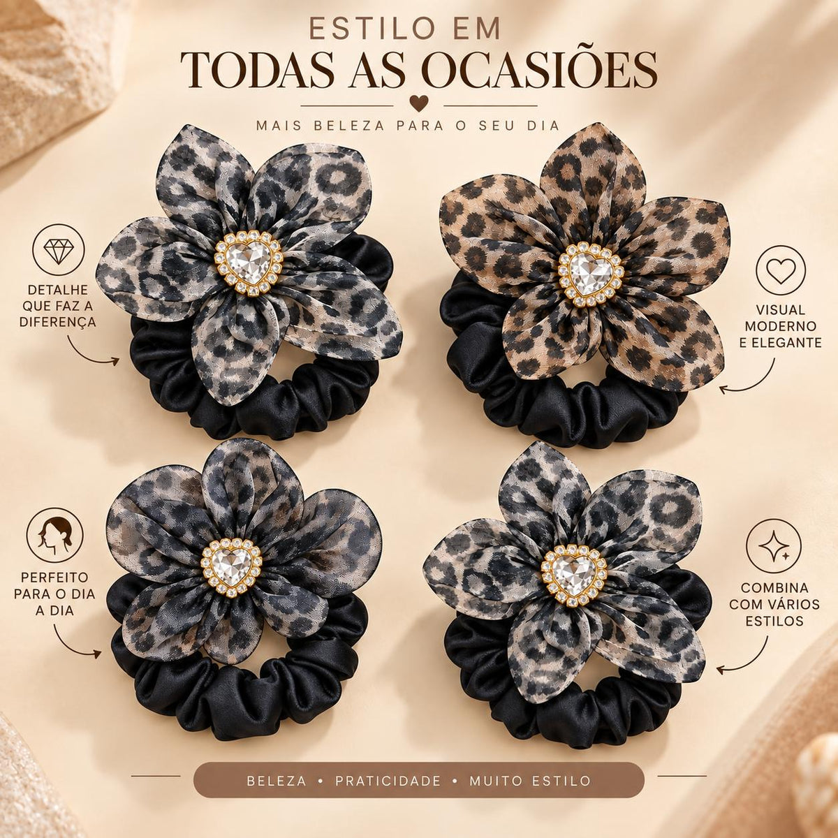 Elástico Floral Savana Chic