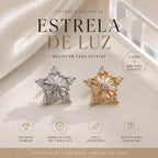 Brinco Estrela com Zircônias em Corte Baguete e Redondas Brilho Dinâmico Elegância para Ocasiões Especiais