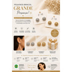 Bijuteria Brinco Bola em Zircônia Luxo Esférico com Brilho 360° para Mulheres Elegantes e Glamurosas