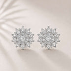 Brinco Flor de Neve em Zircônia Luxo