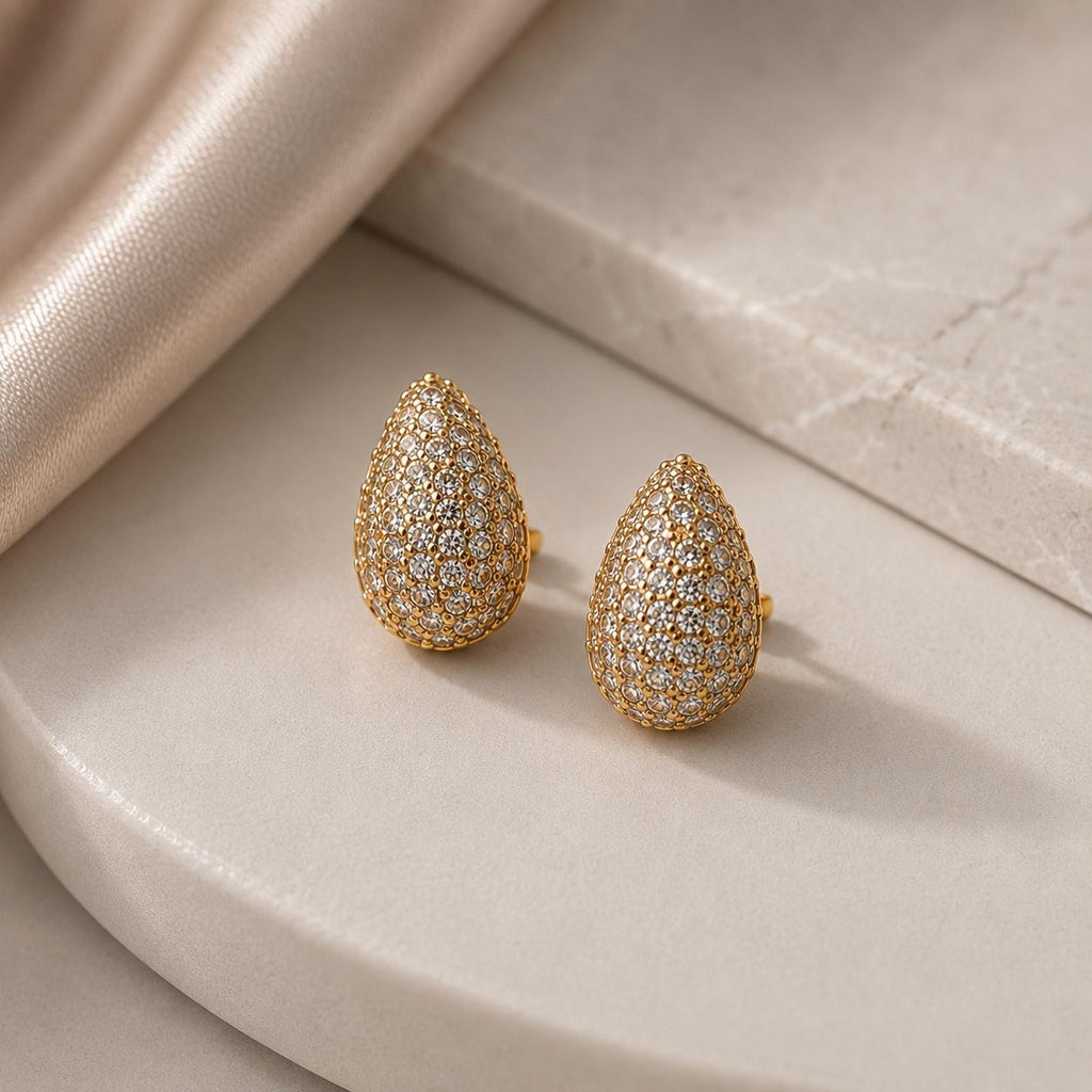 Harmonia Que Brilha Brinco Gota em Zircônia Luxo Acessório de Luxo com Brilho e Elegância para Qualquer Ocasião
