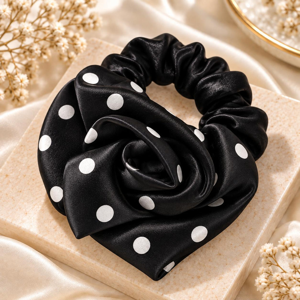 Scrunchie Poá Belle Fleur