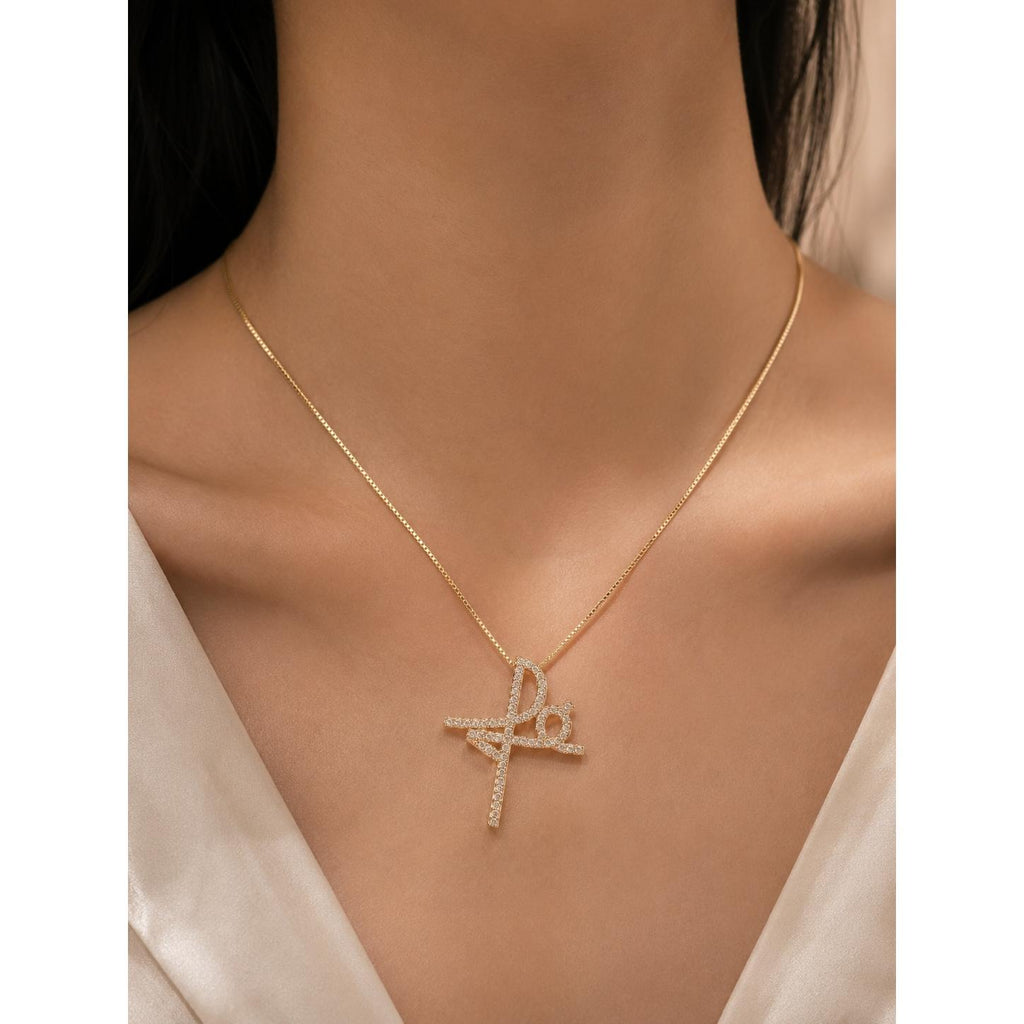 Colar Pingente Signo Áries Cravejado de Zircônias
