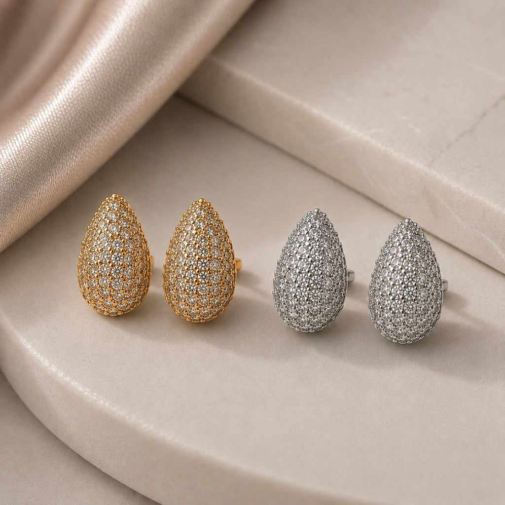 Harmonia Que Brilha Brinco Gota em Zircônia Luxo Acessório de Luxo com Brilho e Elegância para Qualquer Ocasião