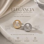 Brinco Círculo com Pérola e Zircônia Elegância Clássica e Moderna Zircônias Brilhantes Pérola de Imitação Versátil para Ocasiões Especiais